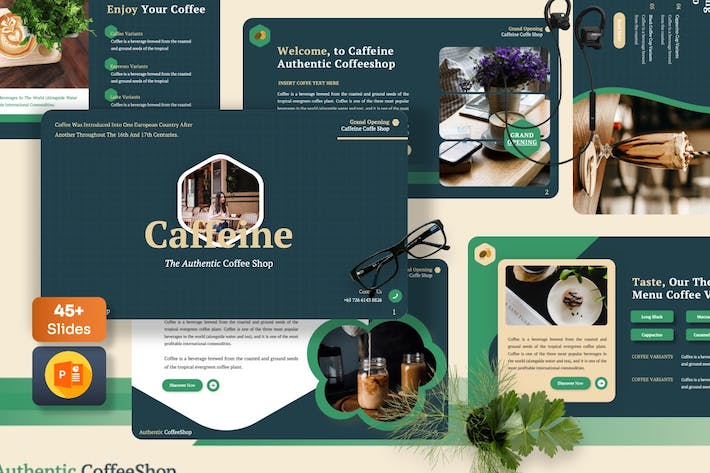 咖啡店铺品牌推广运营PPT模板 - 顶尖PPT