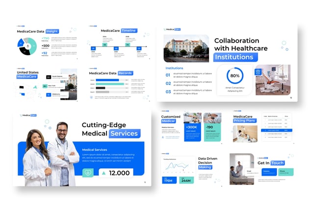 保健医学医疗PPT模板 - 顶尖PPT