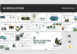 人工智能驱动机器人革命PPT模板 - 顶尖PPT
