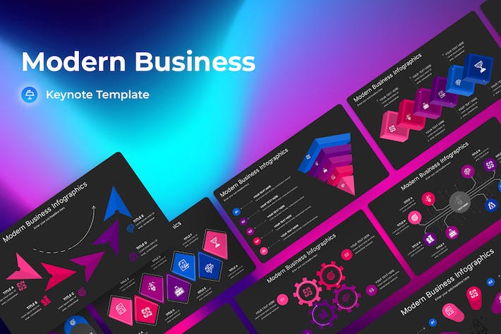 现代商业融资计划演讲Keynote模板 - 顶尖PPT