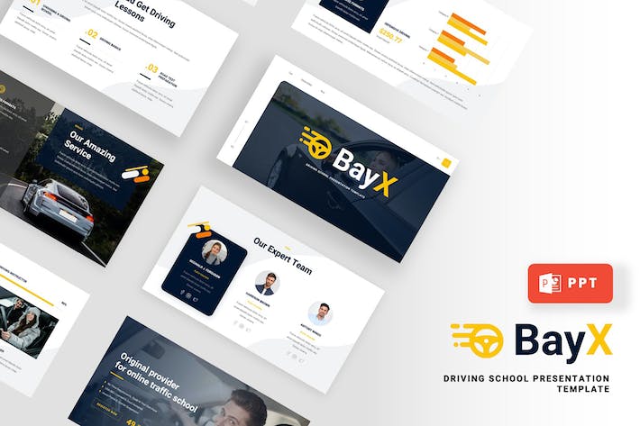 驾校培训学校介绍PPT模板 - 顶尖PPT