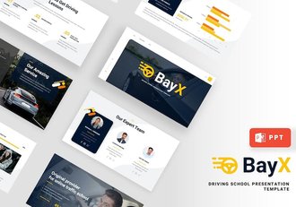 驾校培训学校介绍PPT模板 - 顶尖PPT
