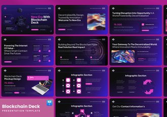 区块链技术创业融资计划书Keynote模板 - 顶尖PPT