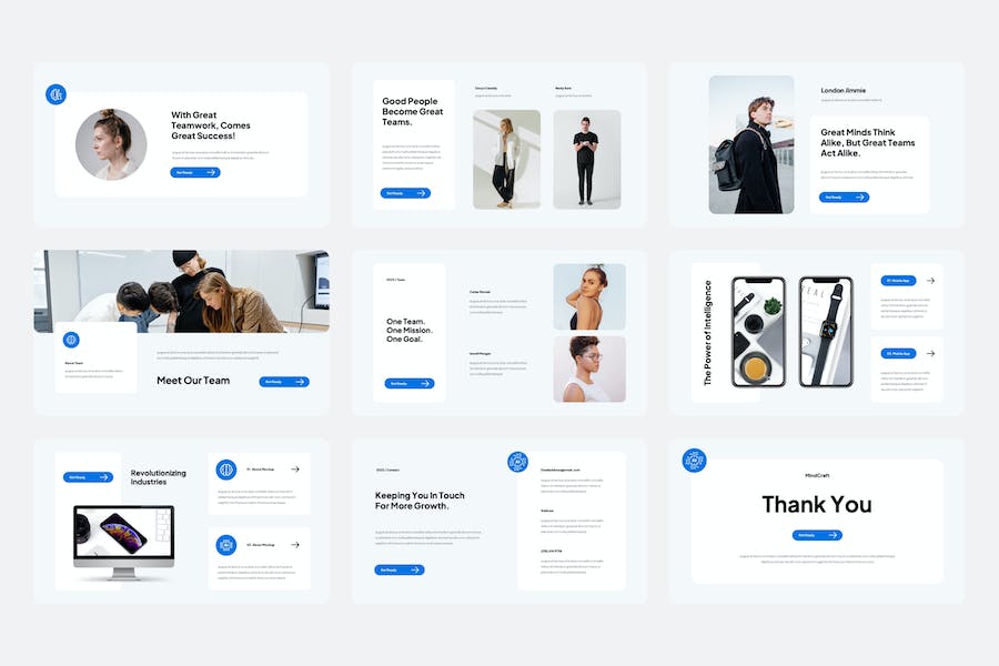 心智人工智能技术讲述方案展示Keynote模板 - 顶尖PPT