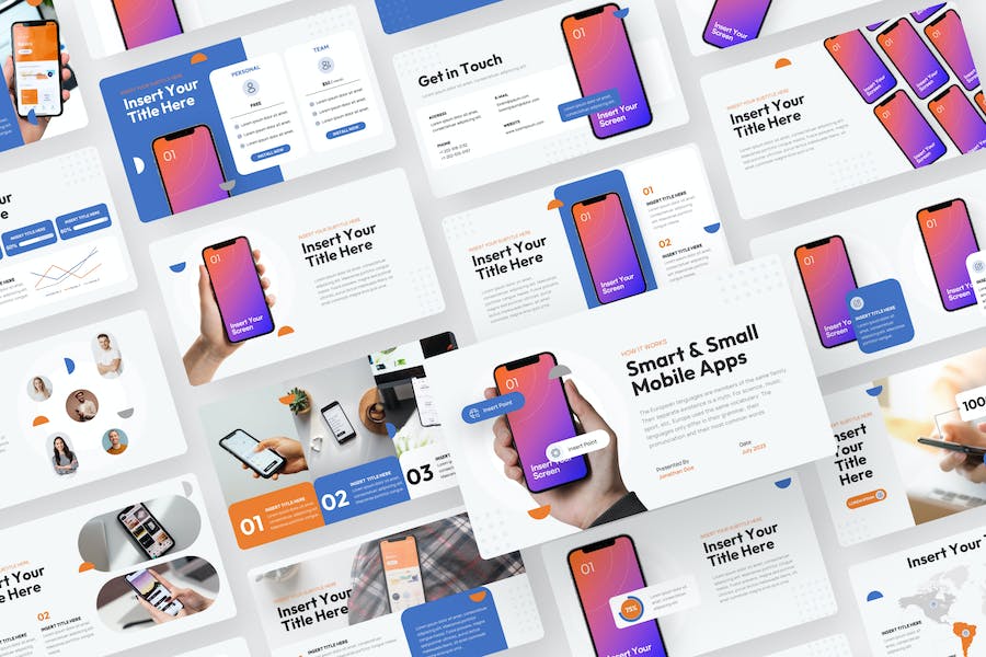 移动APP应用介绍宣传PPT模板 - 顶尖PPT