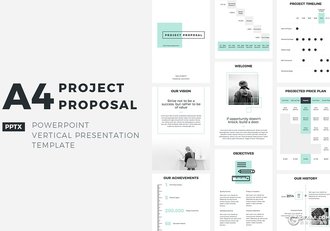 A4尺寸56页简约文艺风格keynote模板6种配色主题 - 顶尖PPT