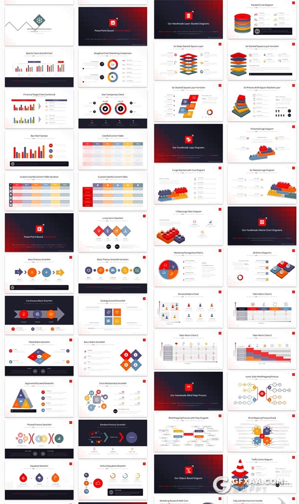 513页大型欧美高端商务PPT模板6种配色主题 - 顶尖PPT