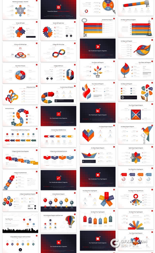 513页大型欧美高端商务PPT模板6种配色主题 - 顶尖PPT