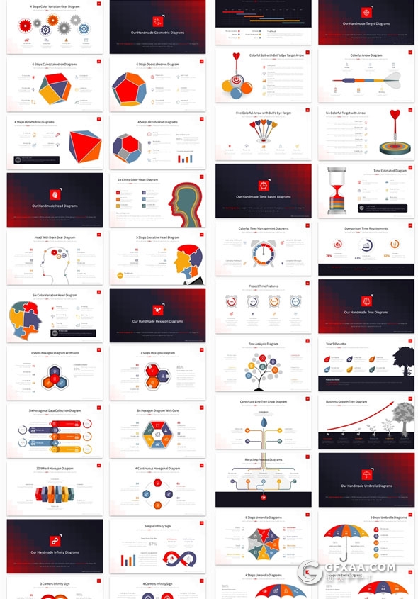 513页大型欧美高端商务PPT模板6种配色主题 - 顶尖PPT
