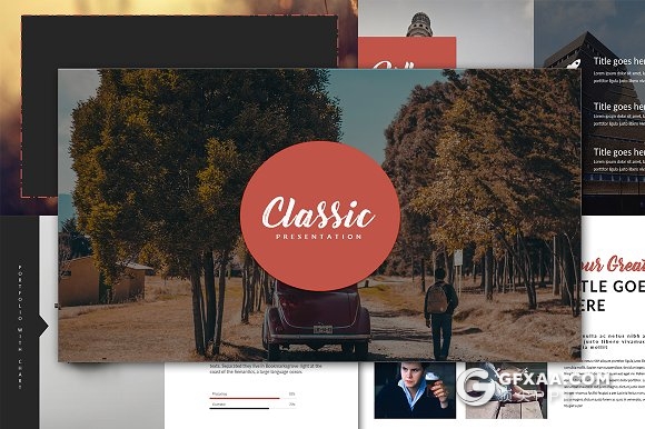 40页极简文艺大图片展示风格PPT模板 - 顶尖PPT