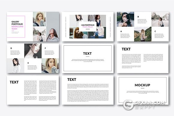 40页唯美文艺个人写真展示PPT模板 - 顶尖PPT