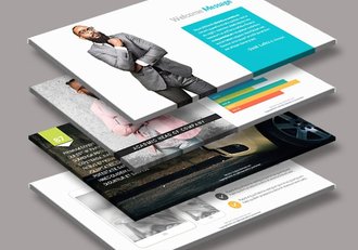 60页数据分析报告商务多用途PPT模板50个XML配色文件 - 顶尖PPT