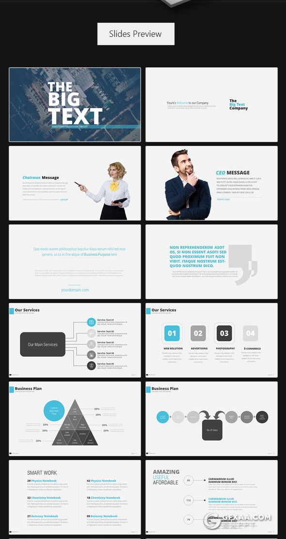 70页企业团队介绍人员介绍多用途PPT模板 - 顶尖PPT