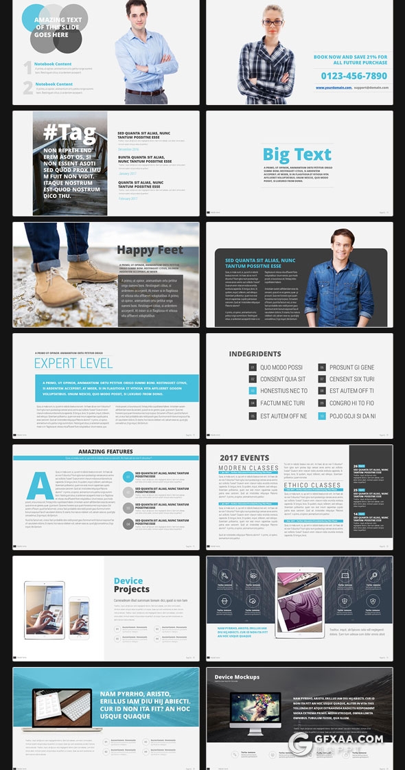 70页企业团队介绍人员介绍多用途PPT模板 - 顶尖PPT