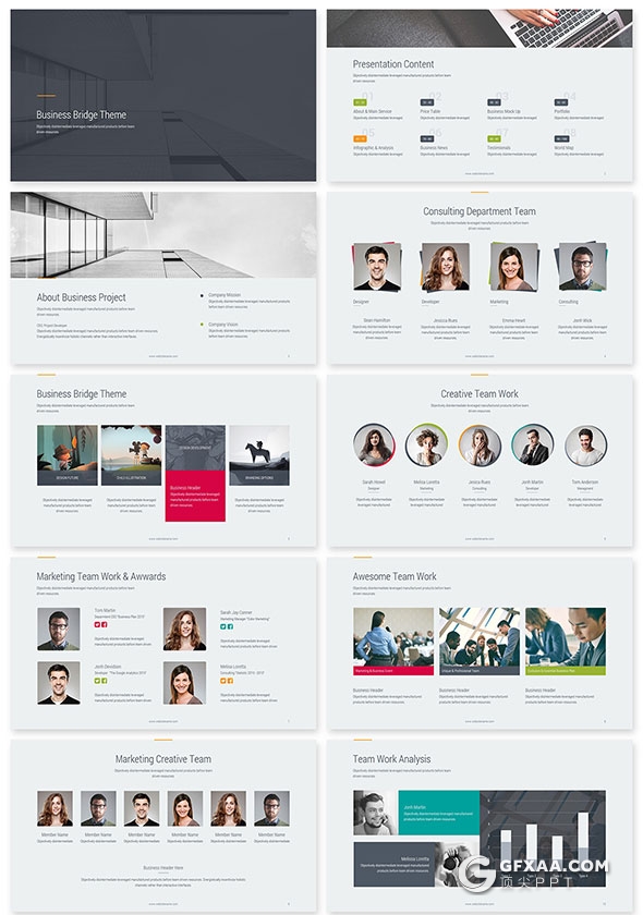 90页公司业务报告分析keynote模板 - 顶尖PPT