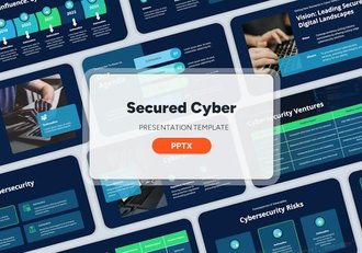 科技网络安全防护技术应用PPT模板 - 顶尖PPT