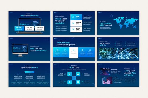 人工智能技术研究keynote模板 - 顶尖PPT