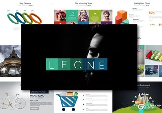 30页创意大图形多用途keynote模板 - 顶尖PPT