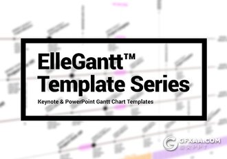 公司组织结构图季度报告时间轴PPT+keynote模板 - 顶尖PPT