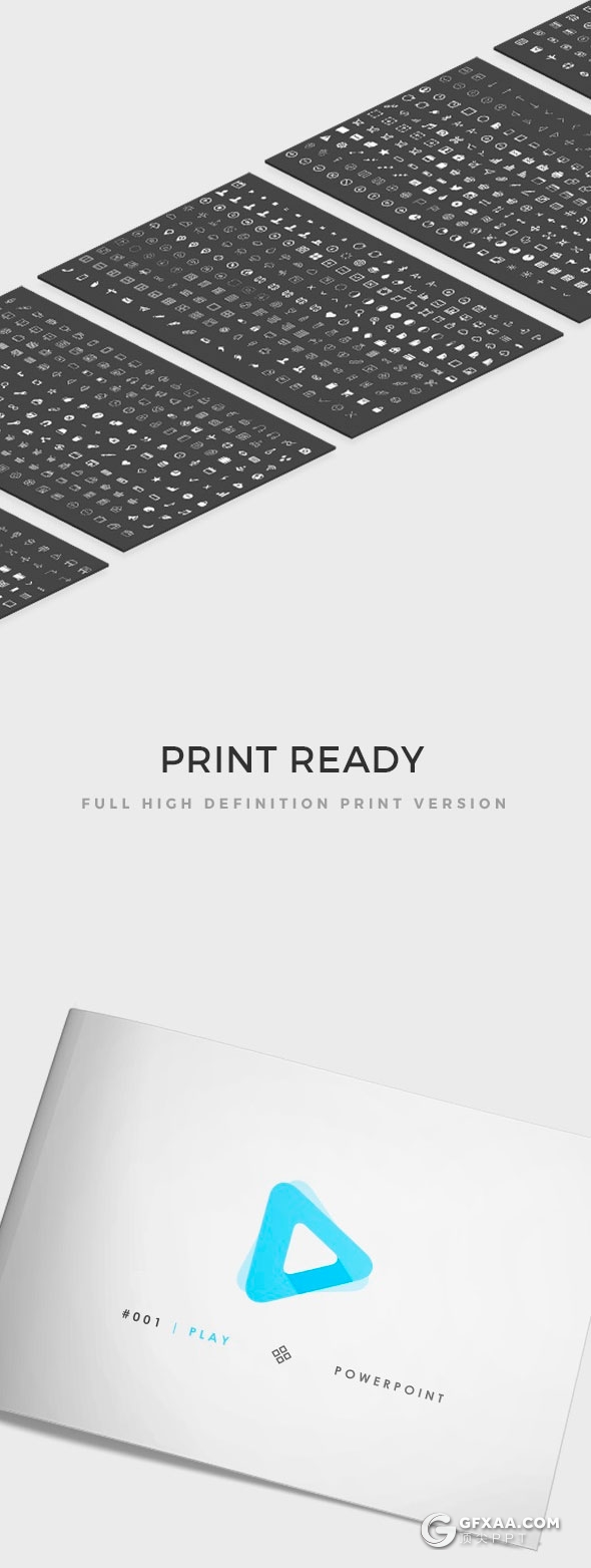 199页白底蓝色商务风格PPT模板 - 顶尖PPT