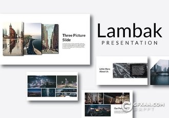 50页极简风格摄影图片展示PPT模板 - 顶尖PPT