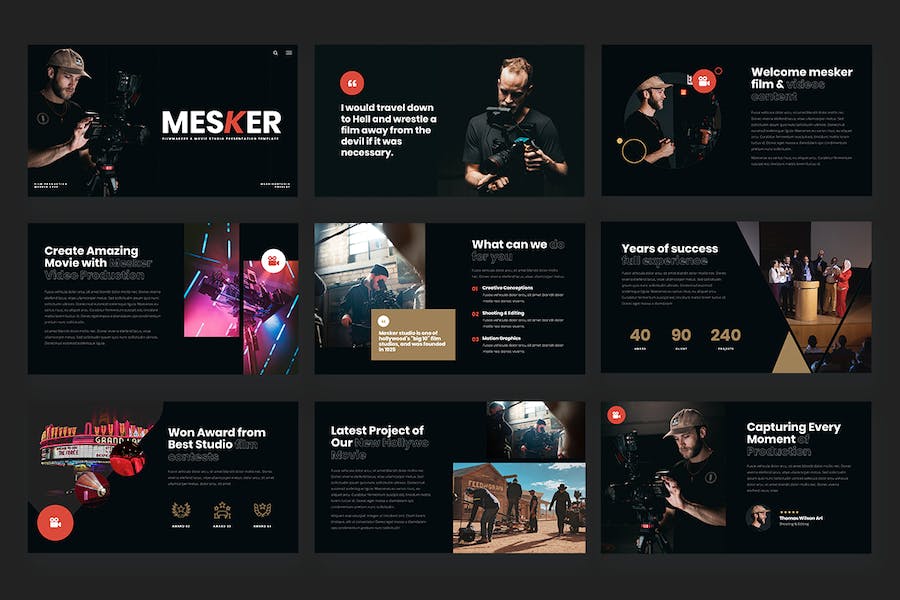 电影制作人keynote模板 - 顶尖PPT