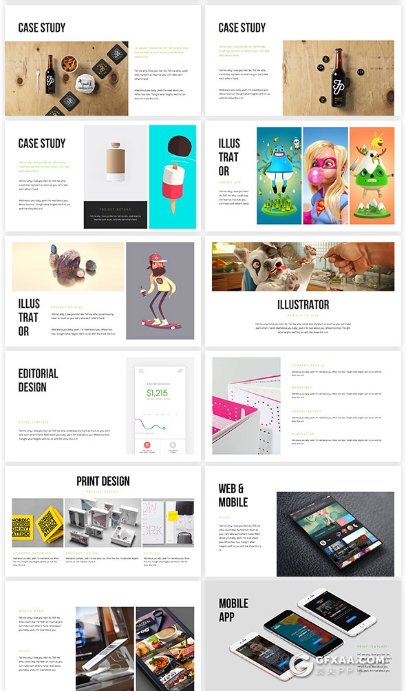 70多页扁平化商务风格keynote模板 - 顶尖PPT