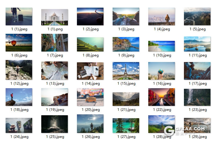 PPT配图 | 29张高清旅游度假风景展示图片素材 - 顶尖PPT