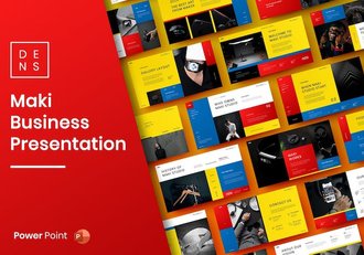 红色商务企业品牌展示PPT模板 - 顶尖PPT