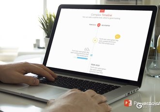 41页扁平化图形图表商务风格PPT模板 - 顶尖PPT