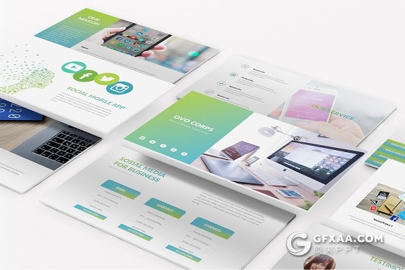 83页社交媒体分析统计谷歌公司PPT模板 - 顶尖PPT