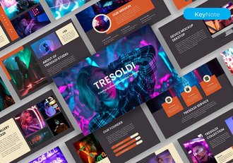 创意品牌推广营销方案Keynote模板 - 顶尖PPT