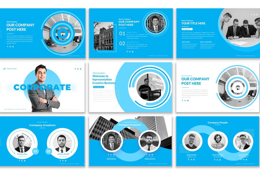 企业介绍商务信息展示通用keynote模板 - 顶尖PPT