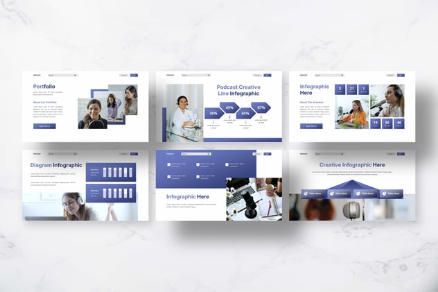 播客频道PPT模板 - 顶尖PPT