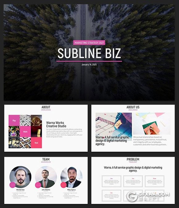 10页+101页多色图形图表商务PPT模板 - 顶尖PPT