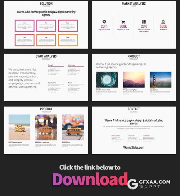 10页+101页多色图形图表商务PPT模板 - 顶尖PPT