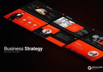 70页10种配色业务合作商业战略keynote模板 - 顶尖PPT