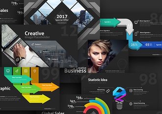 240页欧美高逼格PPT模板31种配色主题 - 顶尖PPT