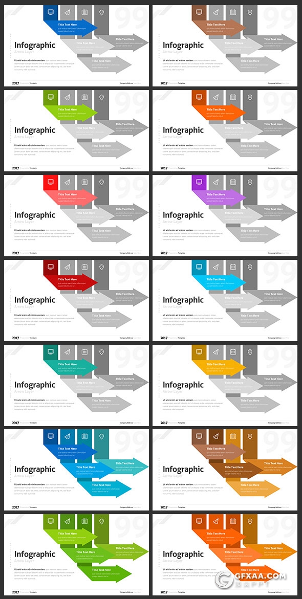 240页欧美高逼格PPT模板31种配色主题 - 顶尖PPT