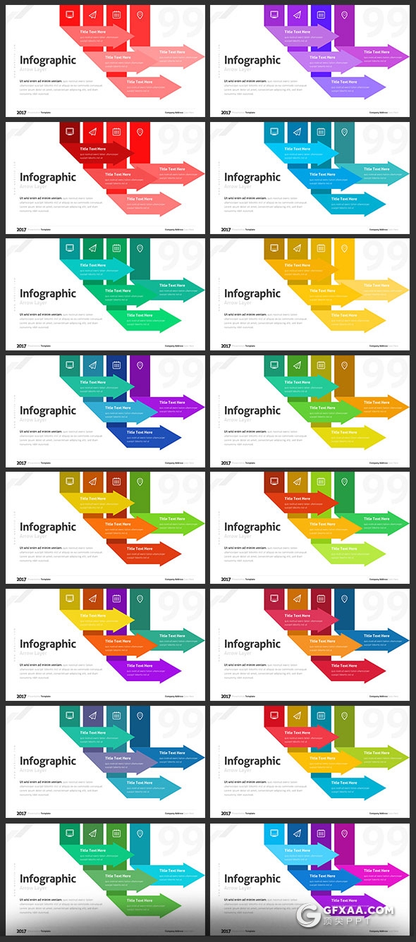 240页欧美高逼格PPT模板31种配色主题 - 顶尖PPT