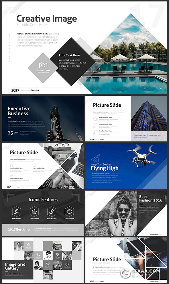 240页欧美高逼格PPT模板31种配色主题 - 顶尖PPT