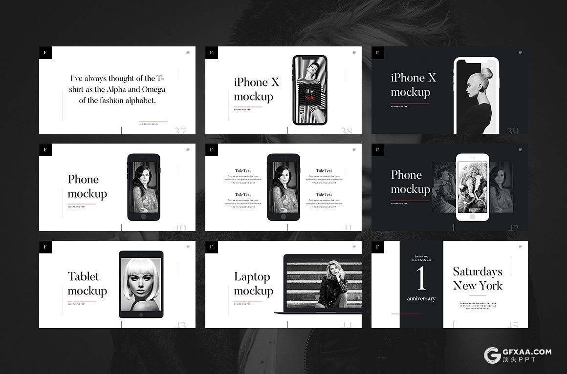 59页简约艺术杂志风格PPT模板 - 顶尖PPT