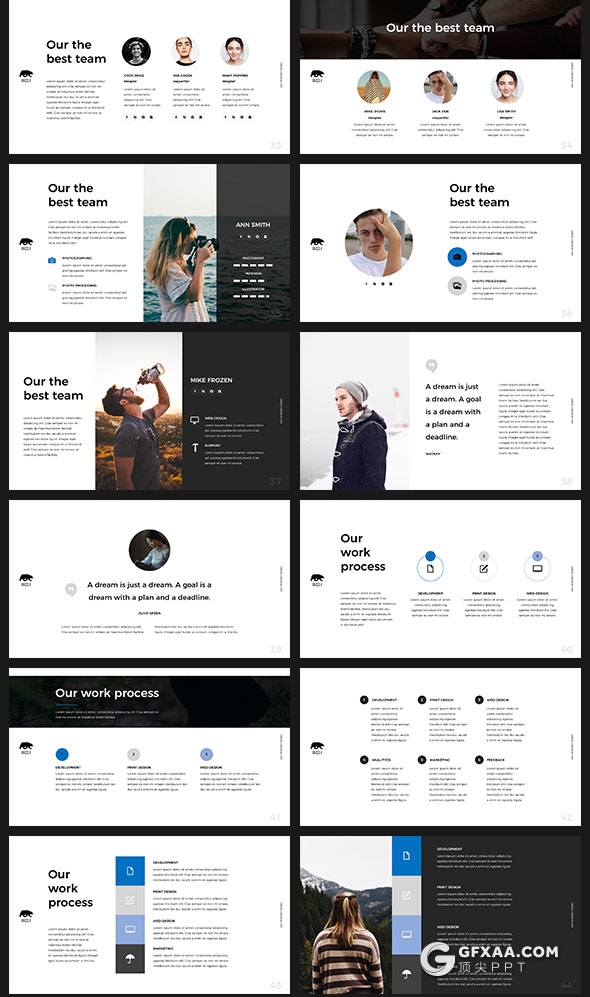 100页极简文艺风格多用途PPT模板 - 顶尖PPT