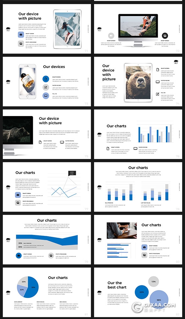 100页极简文艺风格多用途PPT模板 - 顶尖PPT