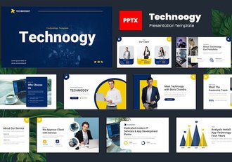 人工智能技术应用讲述知识传播展示PPT模板 - 顶尖PPT