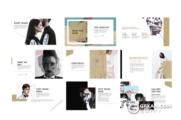 50页工作成果展示人员介绍PPT模板 - 顶尖PPT