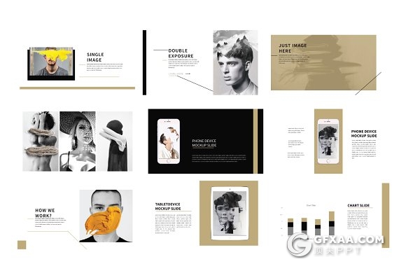 50页工作成果展示人员介绍PPT模板 - 顶尖PPT