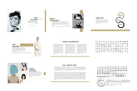 50页工作成果展示人员介绍PPT模板 - 顶尖PPT