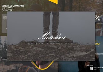 40页设计公司成员介绍作品展示PPT模板 - 顶尖PPT