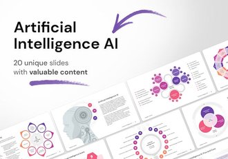 人工智能AI技术应用讲述Keynote模板 - 顶尖PPT